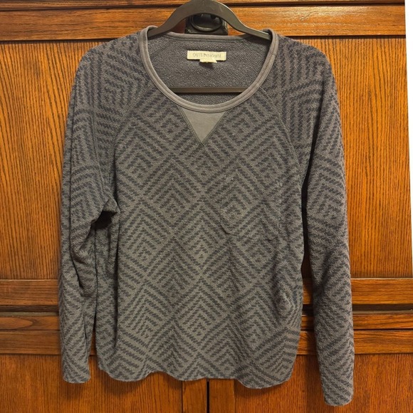Outerknown Other - Outerknown Lowtide Crew Long Sleeve Raglan Shirt L Pocket French Terry Coastal